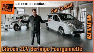 Citroën 2CV Berlingo Fourgonnette 2023 Für 16800€ bekommt ihr die ENTE zurück Fahrbericht  Test [upl. by Ykcor665]