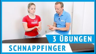 Schnappfinger  schnellender Finger  3 effektive Übungen für zuhause [upl. by Aneleasor731]