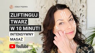 Zliftinguj twarz w 10 minut  Masaż twarzy  Joga Piękna [upl. by Francene844]