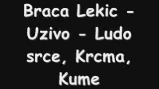 Braca Lekic  Uzivo  Ludo srce Krcma Kume [upl. by Kincaid]