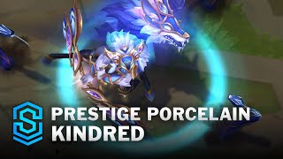 Prestige Porcelain Kindred Skin Spotlight  PreRelease  PBE Preview  League of Legends [upl. by Aronael]