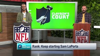 Claybons Court  NFL Fantasy Live [upl. by Vilberg]