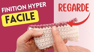 😍 Finition parfaite avec cette bordure en mailles serrées spéciales tuto crochet débutant [upl. by Rudd]