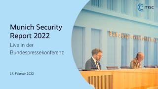 Bundespressekonferenz live Münchner Sicherheitskonferenz präsentiert Munich Security Report 2022 [upl. by Eliza]