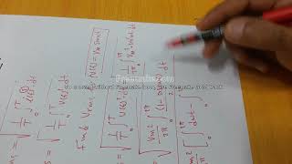 AC Circuits 4 ACSignal RMS value كيفية حساب القيمة المؤثرة للاشارة المتناوبة [upl. by Konstantin]