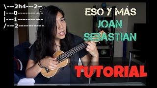 Tutorial  Eso y más  Joan Sebastian  UKULELE [upl. by Elwira]