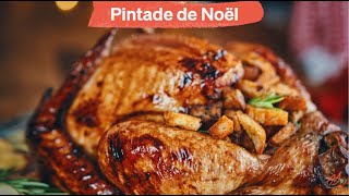 Recette de pintade de Noël farcie maison [upl. by Ahsaei779]