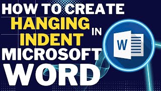 How to Create Hanging Indent in Word Hanging Indent Word [upl. by Eniarol453]