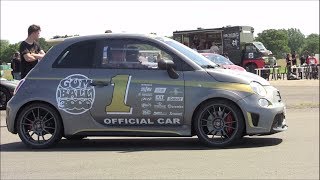 Abarth 695 Biposto Onboard Lap at Top Gear Track [upl. by Idoux]