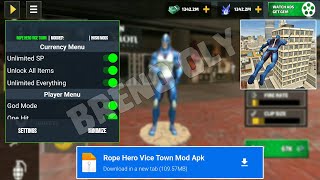 Rope Hero Vice Town Mod Apk v678 Unlimited Money Unlimited Gem Latest Version 2024 [upl. by Airliah]