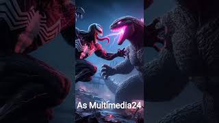 Godzilla vs Venom cute funny animals [upl. by Adiol]