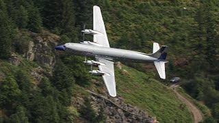 FLYING BULLS DC6 FLIES THROUGH MACH LOOP AHEAD OF RED BULL HARDLINE 2024  4K [upl. by Atiloj219]