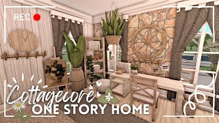 🌿 soft cottagecore one story home ꒰ build amp tour ꒱ bloxburg  itapixca builds [upl. by Carlotta]