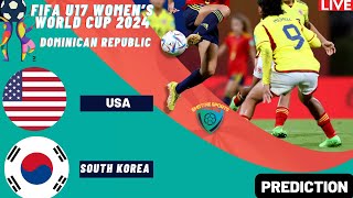 USA vs South Korea FIFA U17 Womens World Cup 2024 Match Preview Prediction [upl. by Mcclenaghan585]