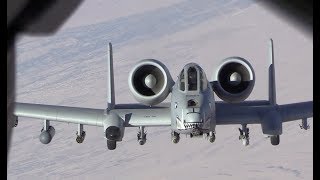 A10 Warthogs inflight refueling during operations in Afghanistan [upl. by Guevara442]