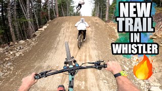 RIDING A BRAND NEW MTB JUMP TRAIL IN WHISTLER [upl. by Elleivad]