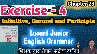 Exercise 4  infinitive gerund and participle examples  infinitives gerunds partciples in grammar [upl. by Nosyarg]