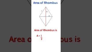 How To Find Area of Rhombus [upl. by Yerbua]