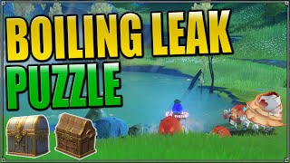 How to solve the boiling lake puzzle south of Elynas  Full puzzle hydro core condensed locations [upl. by Etnom855]