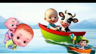 Row Row your boat and More nursery rhymes and kids Songs [upl. by Aihseyk]