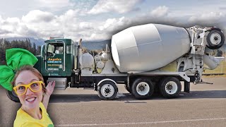 Cement Mixer Truck For Toddlers  Construction Machines For Kids  Concrete Trucks [upl. by Essile704]