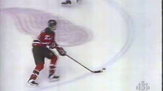 Scott Niedermayer Goal  Game 2 1995 Stanley Cup Final Devils vs Red Wings [upl. by Ruddie]