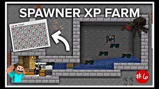 Minecraft spider spawner xp farm easy and bulid only 5 min [upl. by Kathi]