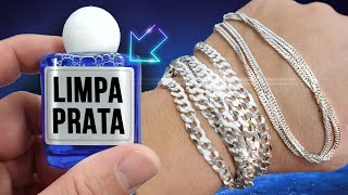 COMO LIMPAR CORRENTE DE PRATA 925 COM LIMPA PRATA [upl. by Peri]