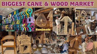 Biggest Cane Market In Mumbai  Wooden furniture Market  Handicrafts Home Decor [upl. by Ella]