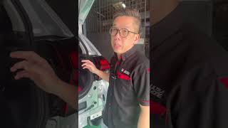 PERODUA AXIA 2024 pon pasang collision bar Jom tengok 😎 ultraracing axia crashbar collisionbar [upl. by Nodnal]