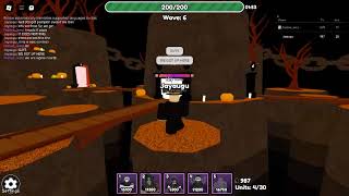 Roblox Drone Defense halloween hard sky portal [upl. by Latvina]