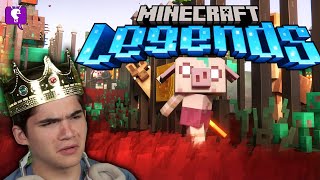 Emperor Pig Plays Minecraft Legends on HobbyFamilyTV [upl. by Tait]