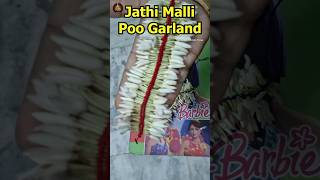 Mallipoo garland🌹 Jasmine garland  WAIT FOR THE END❤️ shorts  jasminegarland ytshortsindia [upl. by Paugh]