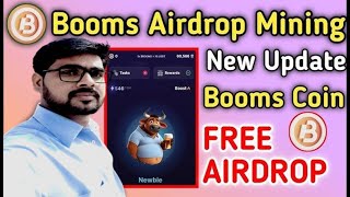 Booms Airdrop Mining App  Booms Coin New Update  Booms Free Airdrop Crypto 2024 [upl. by Roarke]