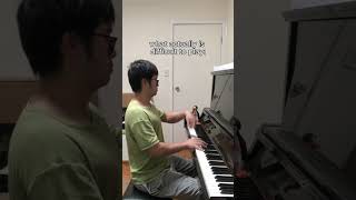 what people think is difficult on piano VS what is actually difficult [upl. by Joanna]