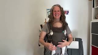 How to use the Infantino Flip 4 in 1 Convertible Baby Carrier with your newborn [upl. by Rednaskela171]