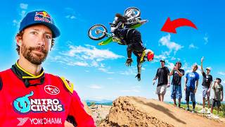 Beginners Try Backflipping Motorcycles With Travis Pastrana [upl. by Enybor]