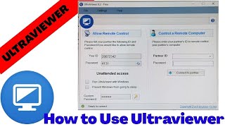 Best Free Alternative of Anydesk and TeamViewer – UltraViewer [upl. by Adnawuj]