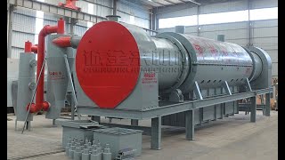 Continuous Charcoal Carbonizer Charcoal Making Machine Charcoal Charring Furnace [upl. by Hanshaw]