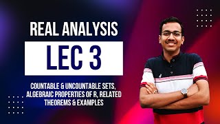 Countable amp Uncountable Sets Algebraic Properties of R Real Analysis  IUG  Lecture 3 [upl. by Iroc]