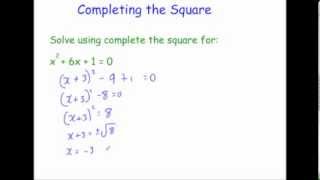 Completing the Square  Corbettmaths [upl. by Ahsakal]