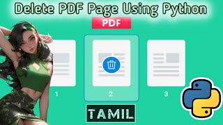 How To Delete Pages From A PDF File In Python  TAMIL  Quick Through [upl. by Nylrehc]