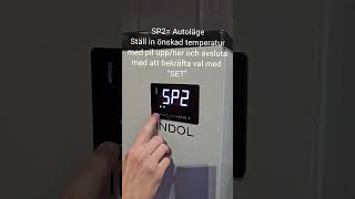 Ställa in temperaturer på EcoHeat 160200260 [upl. by Natalina]