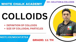 Chapter 10  Lec 07  What Are Colloids What are the Properties of Colloids [upl. by Nuj]