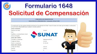 Solicitud de Compensación  Formulario 1648  Clave SOL SUNAT [upl. by Lacie]