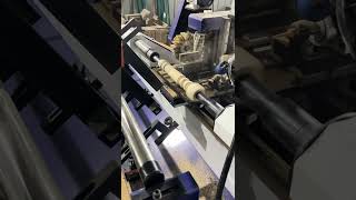 Four function automatic CNC woodworking lathe can process complex wooden table legs in one go cnc [upl. by Aaren813]