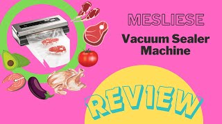 Vacuum Sealer Machine  REVIEW  MESLIESE VS6601 [upl. by Perkoff]