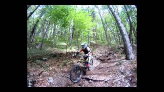 Mountain bike freeride nel sentiero delle Agnelezze sul Monte Pizzoc [upl. by Anniroc]