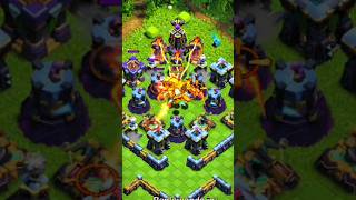 LEVEL 10 SUPER DRAGON VS ALL HEAVY DEFENCES IN COC shorts youtubeshorts supercell coc [upl. by Lladnyk]