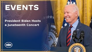 President Biden Hosts a Juneteenth Concert [upl. by Cressida382]